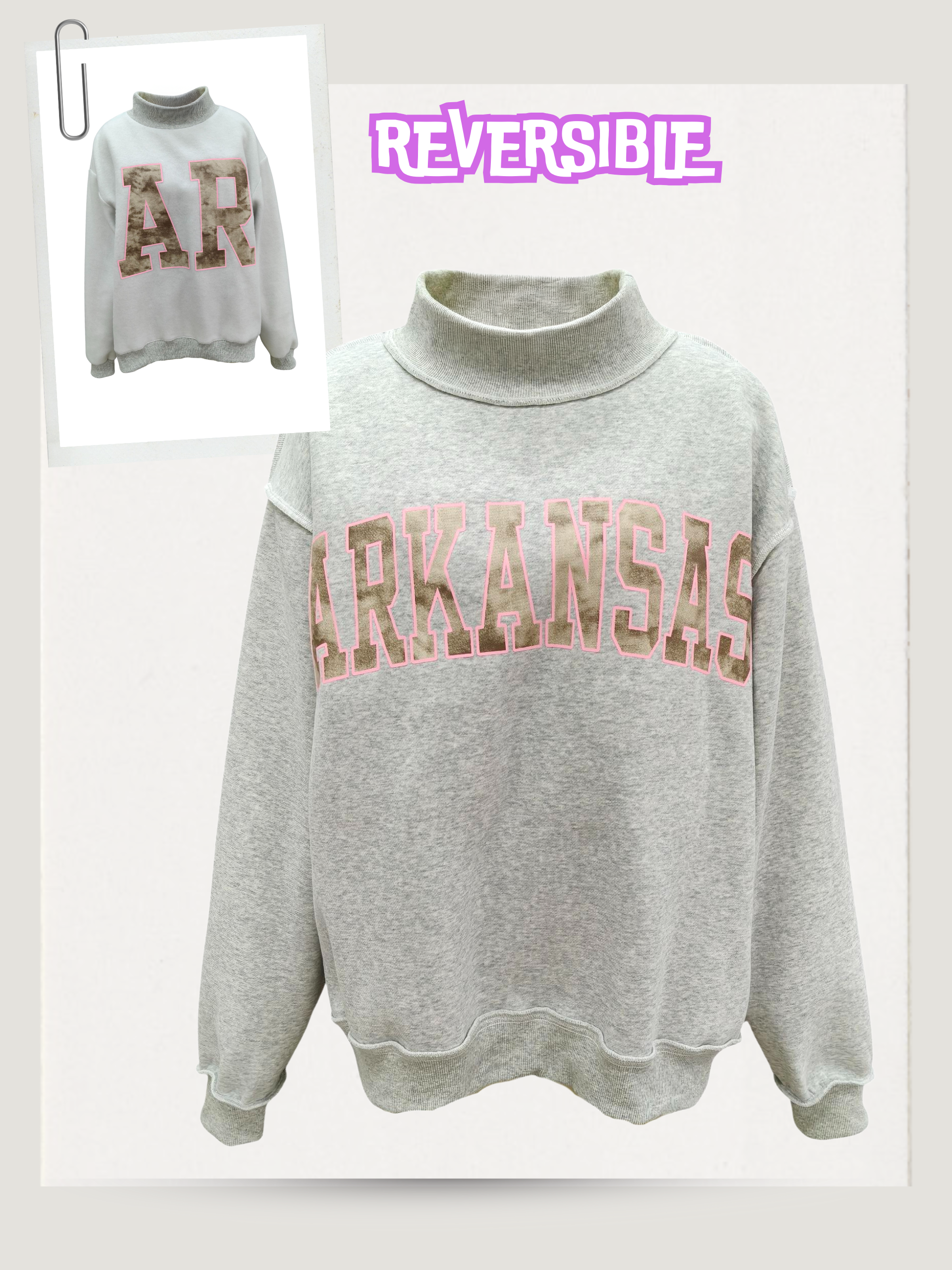 ARKANSAS Mock Neck