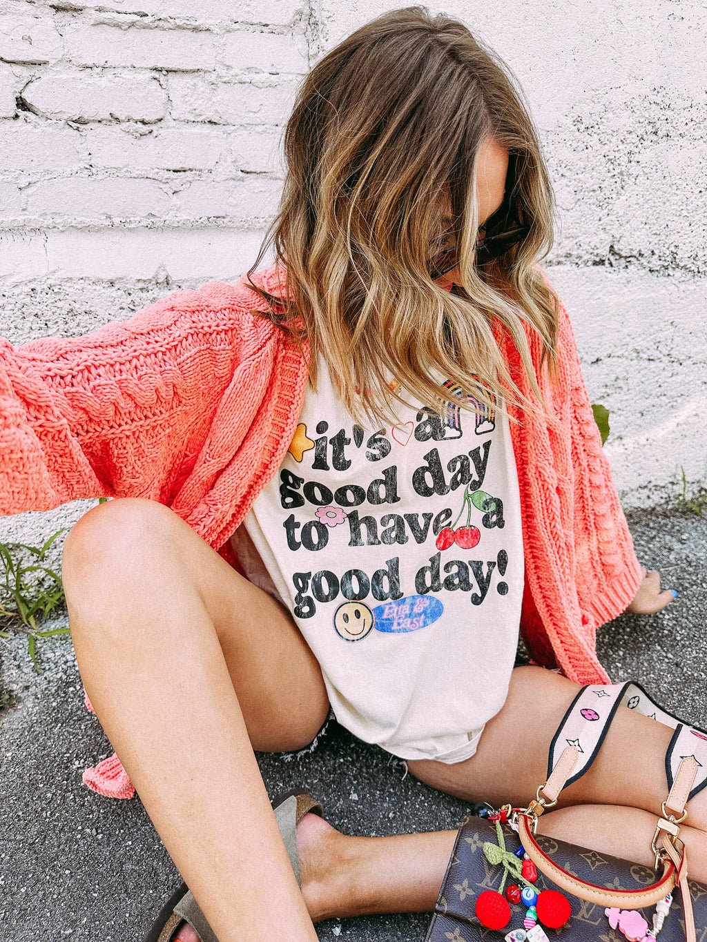 Good day graphic tee - ivory