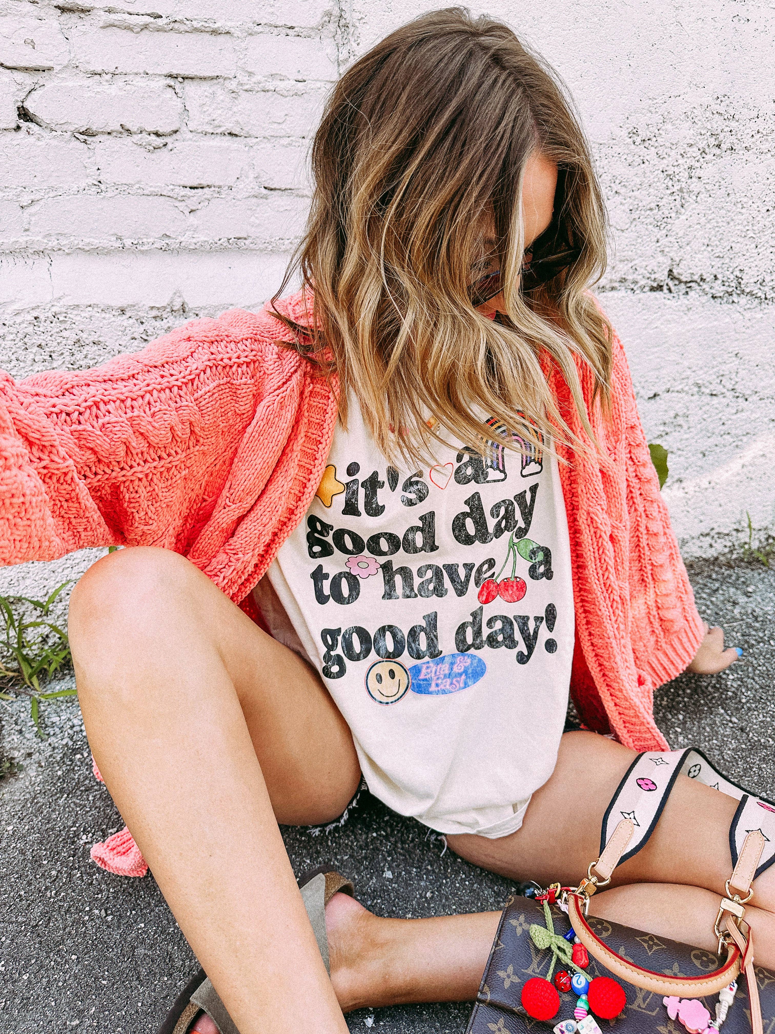 Good day graphic tee - ivory