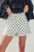 Polka Dot High-Waist Shorts
