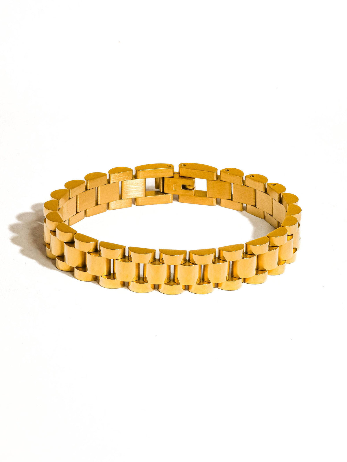 18K Gold Non-Tarnish Watchband Bracelet