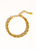 18K Gold Non-Tarnish Thin Bracelet